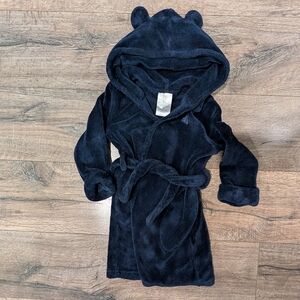 Gap Size 3T Robe Boys Navy Blue Hooded Bear Ears Cozy
